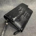Authentic True Alligator Leather Men Wristlets Envelop Purse Genuine Exotic