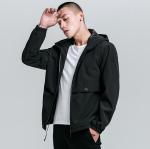 Outdoor Casual Mens Flight Jacket Sportswear Hooded Plus Size Eco Friendly