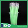 Buy cheap Disposable straight plastic drinking Straws for Juice beverage in green color from wholesalers