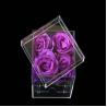 Buy cheap Wholesale Price Preserved Rose Display Acrylic Box With Lid Square Style 8 Sizes Valentine's Day Anniversary from wholesalers