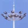 Buy cheap H20m Conical Tubular Flood outdoor lighting posts with Hot Dip Galvanized Q235 Q345 from wholesalers