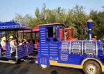 Outdoor Diesel Trackless Train Amusement Ride Vacuum Tyre For Large Scenic Area