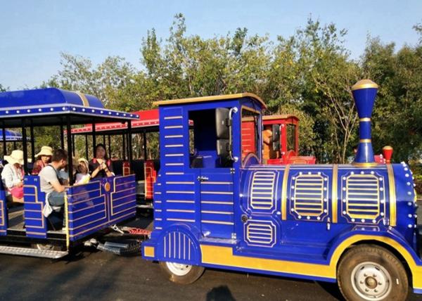 Buy cheap Outdoor Diesel Trackless Train Amusement Ride Vacuum Tyre For Large Scenic Area from wholesalers