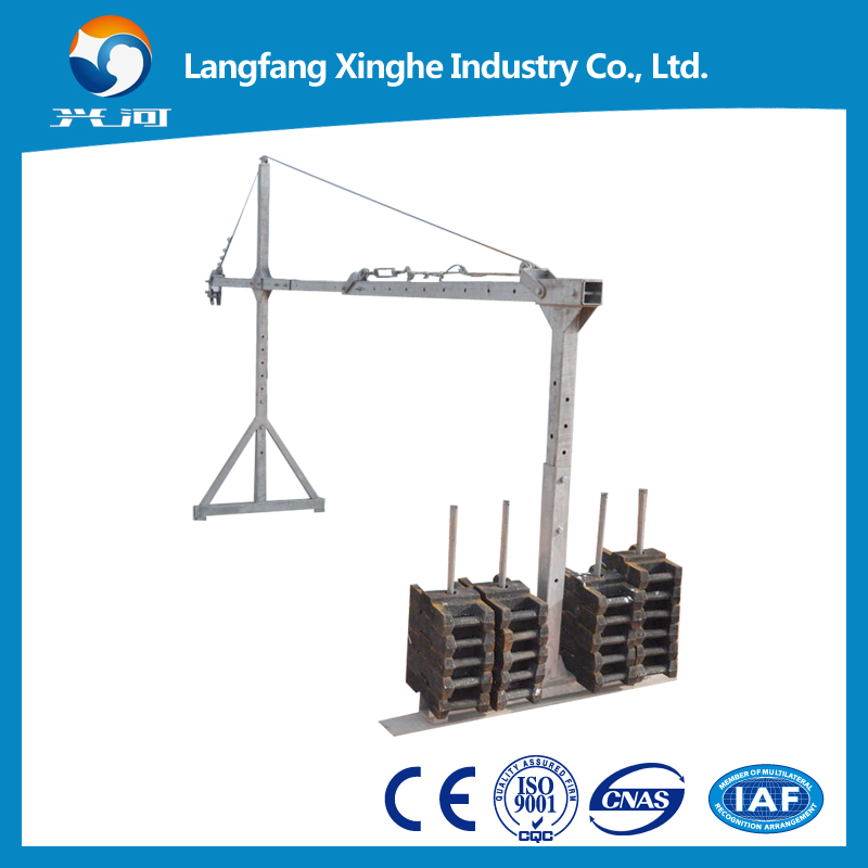 electric swing stage scaffolding , 630kg/800kg lifting suspended platform , construction facade cleaning gondola