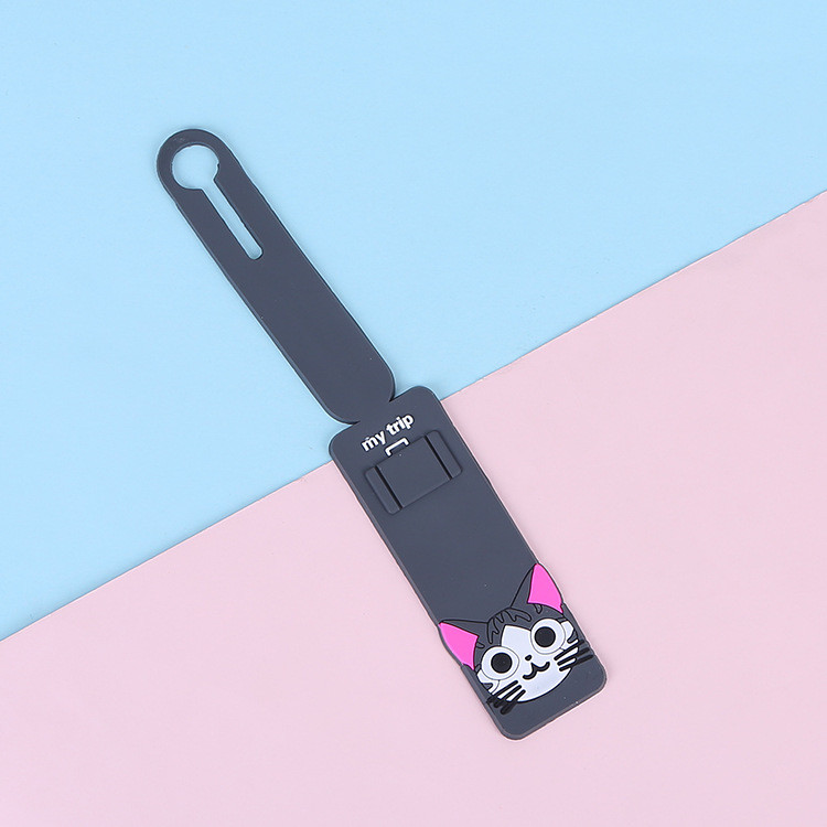 Flexible Bright Silicone Luggage Tags For Travel Easy To Suitcase Tags With Name Cards