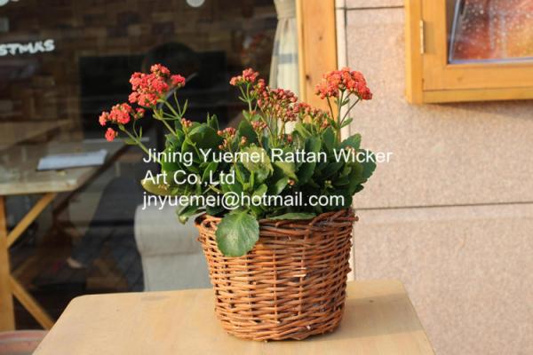 Buy cheap 2016 new style wicker garden baskets round shape from wholesalers