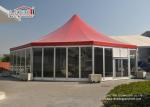 Aluminum High Peak Multi sides Luxury Wedding Tents With Glass ABS Walls