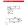 Buy cheap Door closer JYC-071A, square type, 60-80kgs, material steel, finishing powder coating from wholesalers