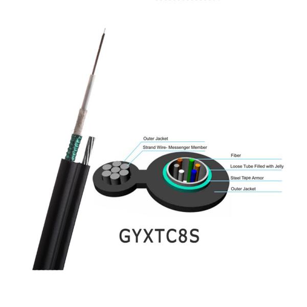 Buy cheap OS1 OS2 Self Supporting GYXTC8S Optical Fiber Cables from wholesalers