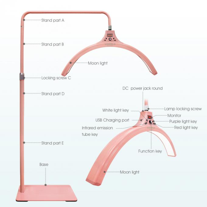 60W LED Half Moon Light 26 Inch Eyelash Fill Lamp For Beauty Skincare Lashes Eyebrows 5