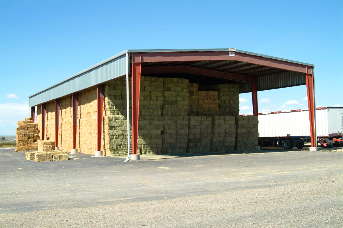 CE/ ISO9001 Prefab Hay Barn Hay Storage Building Kits Long Fatigue Life