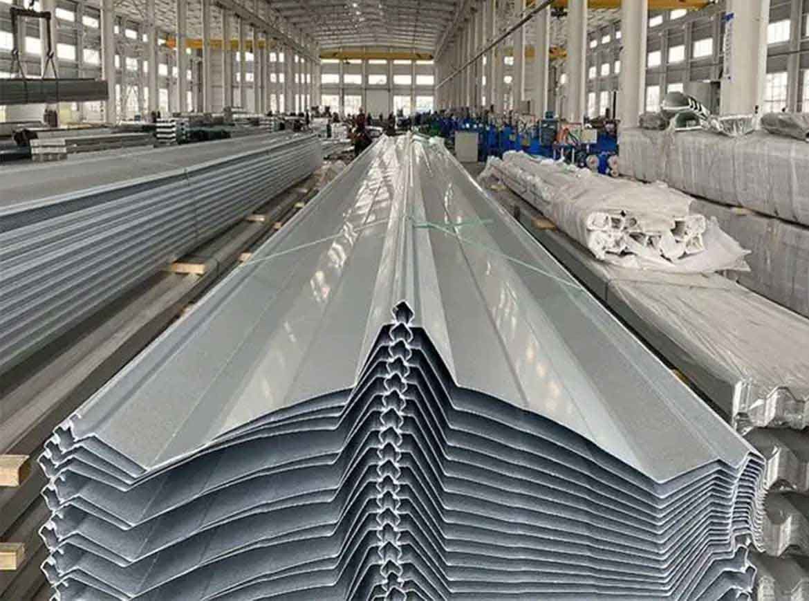 grey slef lcoked roofing panels Angled Shape Color Coated Steel Roof Sheet