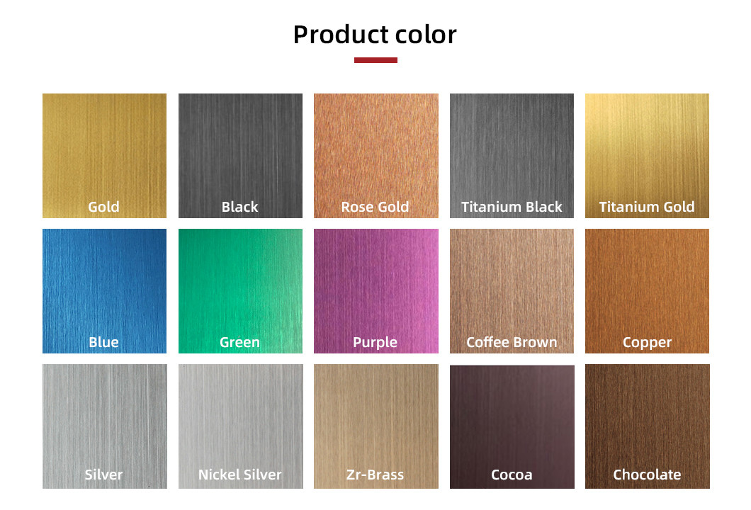 Anti - Fingerprint Titanium Stainless Steel Sheet 304 Color Metal Plate