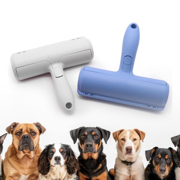 Buy cheap Blue ABS Nylon Fiber Pet Hair Remover Roller Thorough Dog Hair Roller from wholesalers