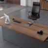 Buy cheap regal walnut and iron gray cloth pattern with color band on the desk of the supervisor from wholesalers
