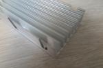 6063 High Power Silver Aluminum Extruded Heat Sink , Large Aluminum Heat Sink