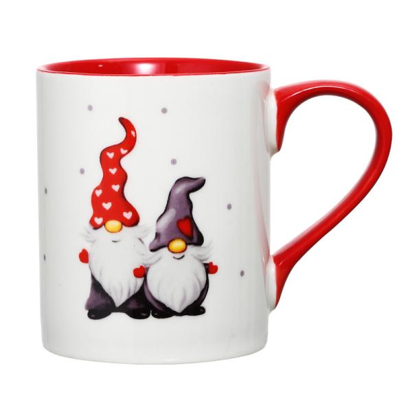 Buy cheap 400ml Ceramic Coffee Cups , Porcelain Christmas Mugs With Cute Santa Claus Pattern from wholesalers