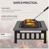 Buy cheap Outdoor Warming Square Wood Burning Firepit for Backyard Patio Garden and Cooking from wholesalers