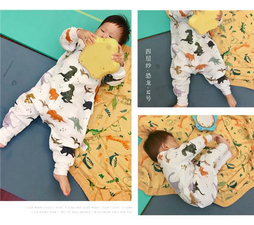 Buy cheap Anti Kick Muslin Baby Pajamas Baby Sleeping Romper Soft Touch Eco - Friendly from wholesalers
