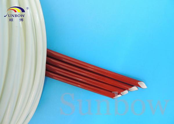 UL Brick Red Silicone fiberglass sleeving silicone rubber coated fibreglass
