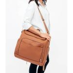 Amazing design fashion leather maternity diaper bag
