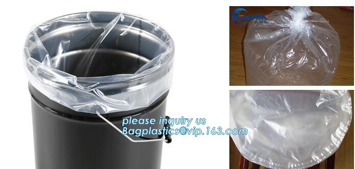 bottom unloading PE liner bag, round bottom bucket liner, plastic pail liner, circle round bottom liner for liquid and p