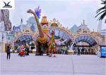 Handmade Cartoon Life Size Fiberglass Statues Dinosaur Fiberglass Resin Statues