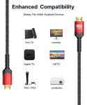 Ultra High Speed HDMI Cable 4K 120Hz 8K 60Hz 24/26/28/30 for Different Length 1m