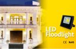 AC 85 - 265V High Output LED Floodlight 30W 150W 200W 400W For Warehouse Stadium