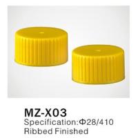 Buy cheap Φ28/410 PP/PET round plastic cap for cosmetic plastic bottle closure, ribbed product