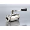 Buy cheap Two Pieces Clamped Stainless Steel Ball Valve , Manual Stainless Steel Valves And Fittings from wholesalers