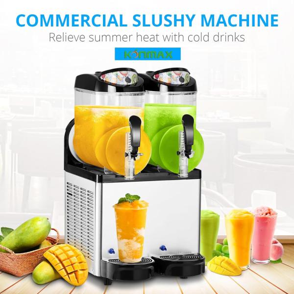 Double Bowls Brand New Margarita Frozen Slush Machine / Frozen Cocktail Slush