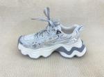 Heightening Silver Casual Sneakers Thick Bottom Soft Comfortable Trainers