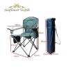 Buy cheap Luxury Support Folding Camping Fishing Lawn Chair Hard Arm High Back With Cooler Bag from wholesalers