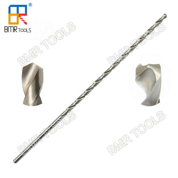 300mm extra long with 50mm shank length HSS 4241 bright finishing milling drill