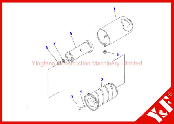 Buy cheap Durable Excavator Parts Air Cleaner Assy 6206 - 83 - 7510 600 -181 - 6050 600 - 181 - 6540 from wholesalers