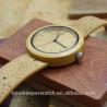 Buy cheap most nature bamboo wood watches with real cork band ,straps are eco-friendly material , cork leather wood watch from wholesalers