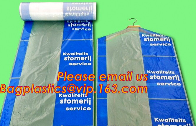 Perforated clear laundry dry cleaning garment bag on roll,Transparent PE Plastic Garment Bags on roll BAGPLASTICS BAGEAS