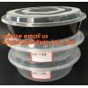 Buy cheap Japanese Packaging Round Disposable Soup Salad Food Container Plastic Microwave Safe PP Bowl/Box With Lid bagplastics pa from wholesalers