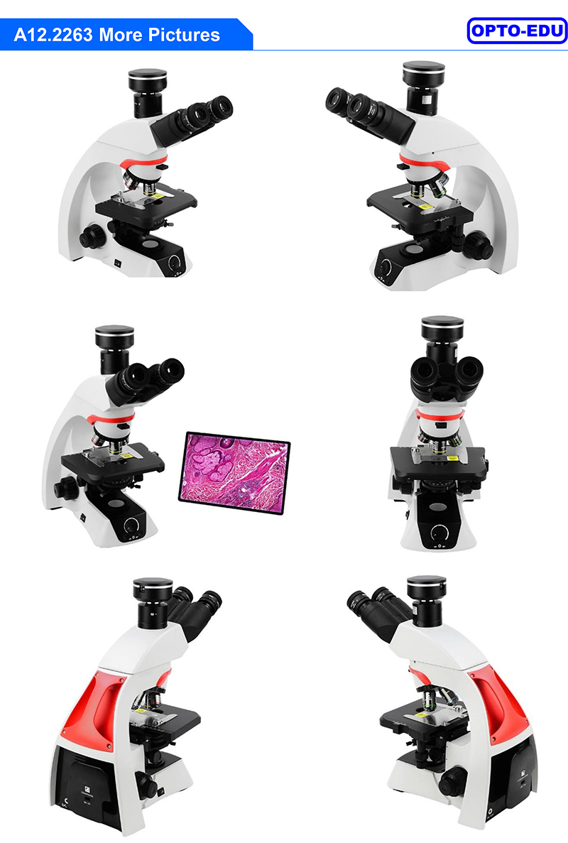 OPTO EDU A13.2263 Trinocular Laboratory Transmit Reflect Metallurgical Microscope