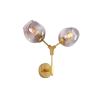 Buy cheap Post modern magic bean double head glass bubble cover villa hotel corridor molecular wall lamp (WH-OR-95) from wholesalers