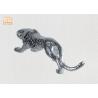 Buy cheap Home Decor Silver Leafed Polyresin Animal Figurines Fiberglass Leopard Sculpture from wholesalers