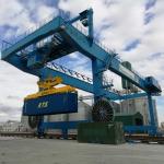 Heavy Duty Rail Mounted Double Beam Container Gantry Crane 50 Ton
