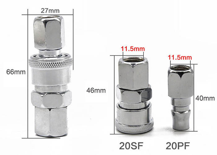 Type C Self Locking Air Pipe Connector / Pneumatic Pipe Connector Pp-30 Sm Sf Pm