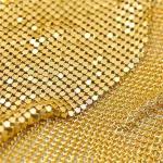 Stainless Steel Oil Resistant 2-8mm Metallic Glitter Fabric