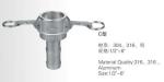 stainless steel male end threaded camlock couplings c TYPE
