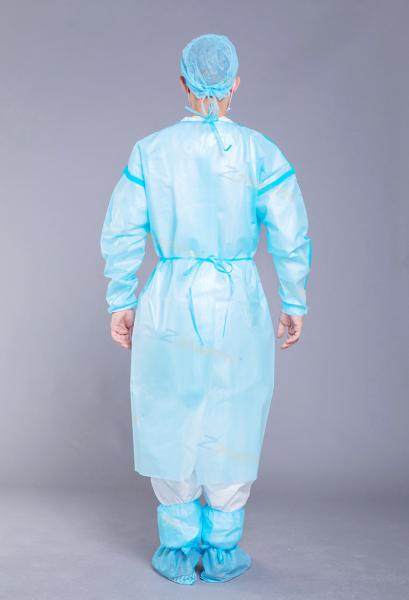 Buy cheap 52g Medical Nonwoven Sterile Long Sleeve Isolation Gown from wholesalers