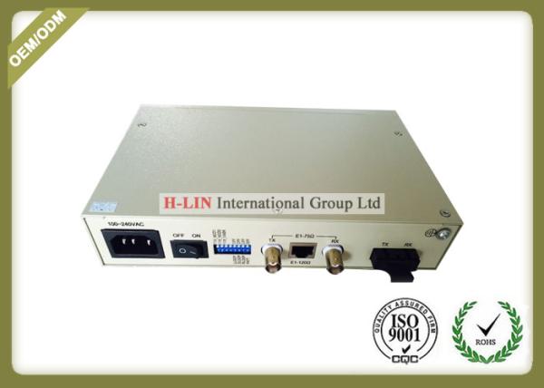 Buy cheap E1 To Fiber Media Converter Modem Single Mode Single Fiber G704 Standard from wholesalers