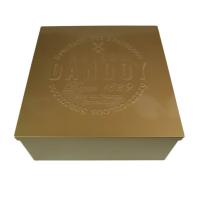 Buy cheap FDA Certified Large Square Biscuit Tin Jars With Lids Straight Angle product