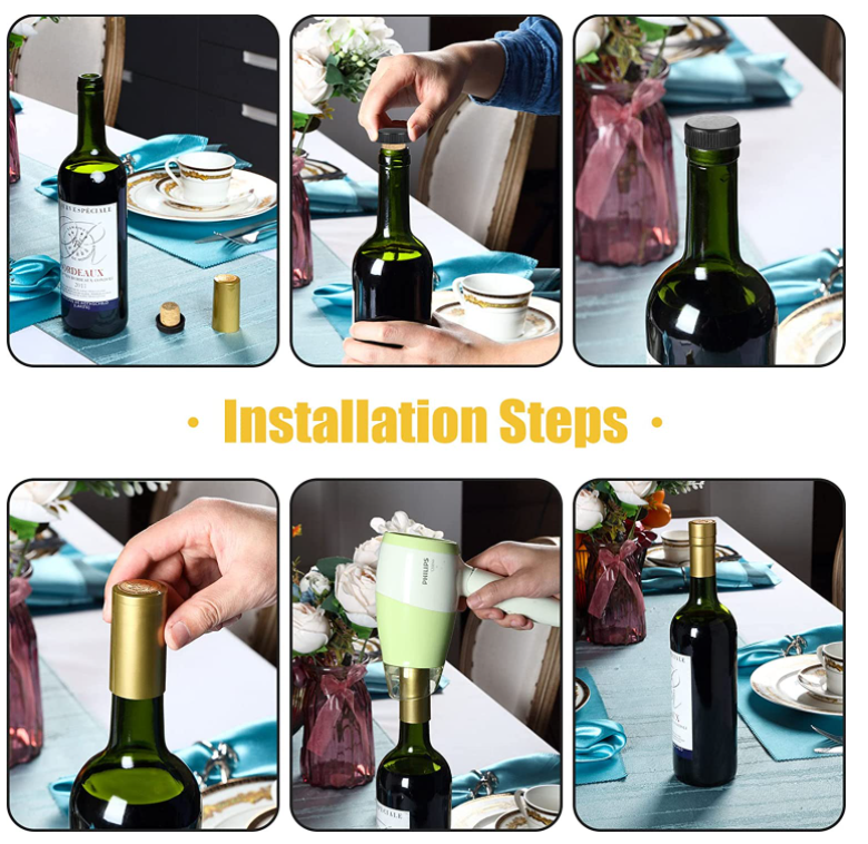 Healthy Lead Free Glass Wine Bottle Capsule Shrink Cap For Cellar And Home Packaging